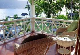 Seychelský hotel L'Habitation s terasou