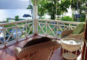 Seychelský hotel L'Habitation s terasou