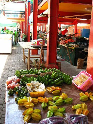 Trh na ostrově Mahé
